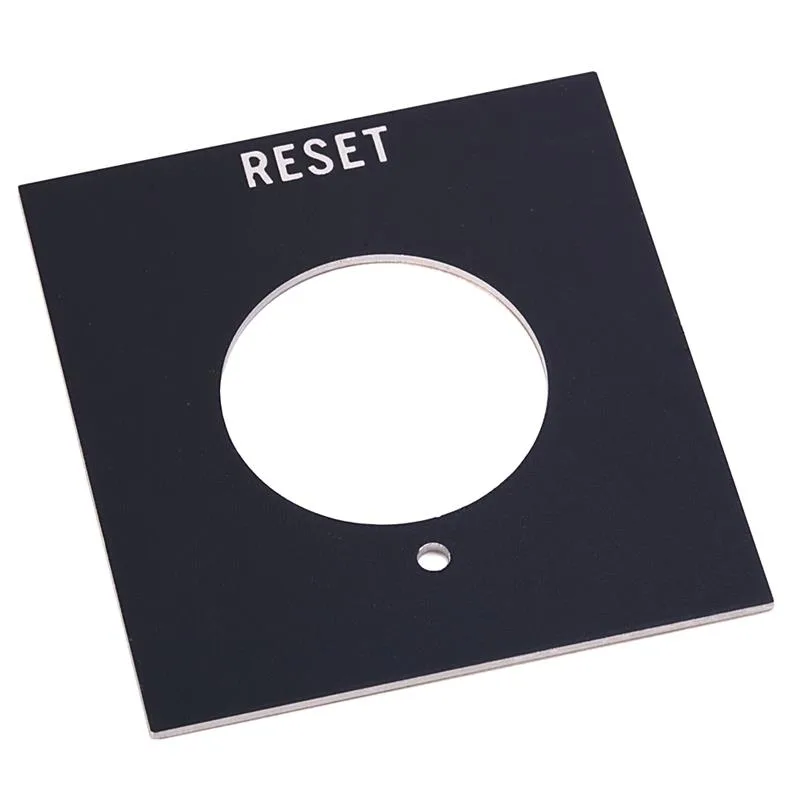 Allen Bradley 800H-Y38 800H PB RESET Standard Legend Plate