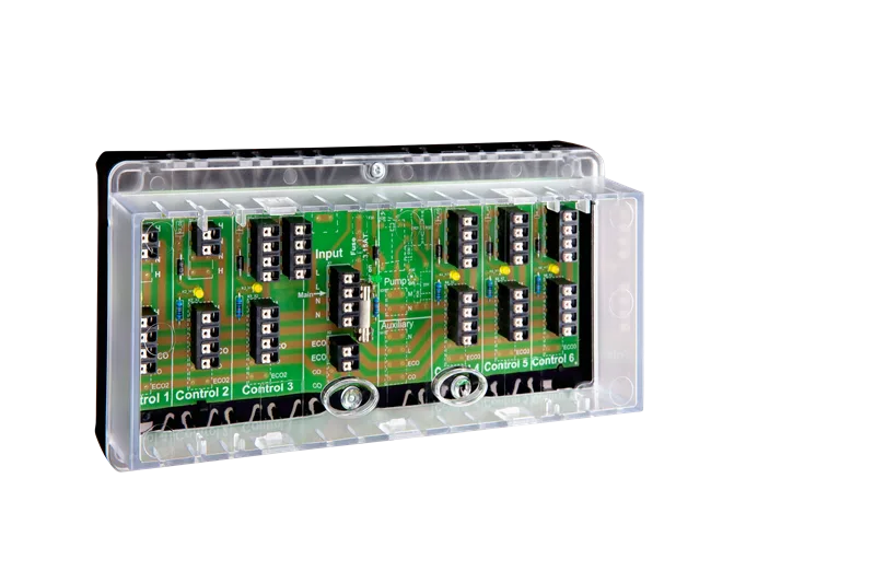 Alre VOOPL-216.176 Terminal strip, max 6 room thermostats and 12 valve actuators, IP20