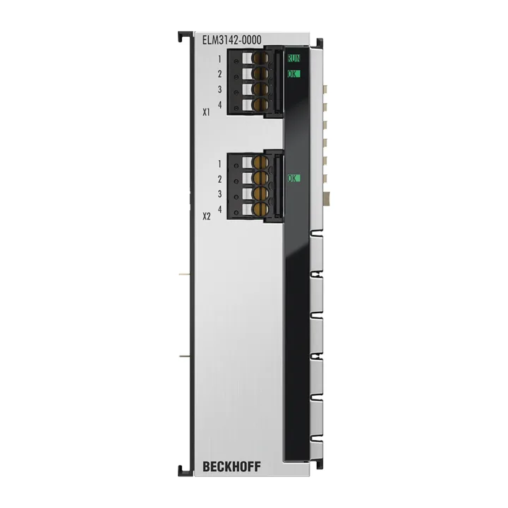 Beckhoff ELM3142-0000 EtherCAT Terminal, 2-channel analog input, multi-function, ±10…±125 V, ±20 mA, 24 bit, 1 ksps