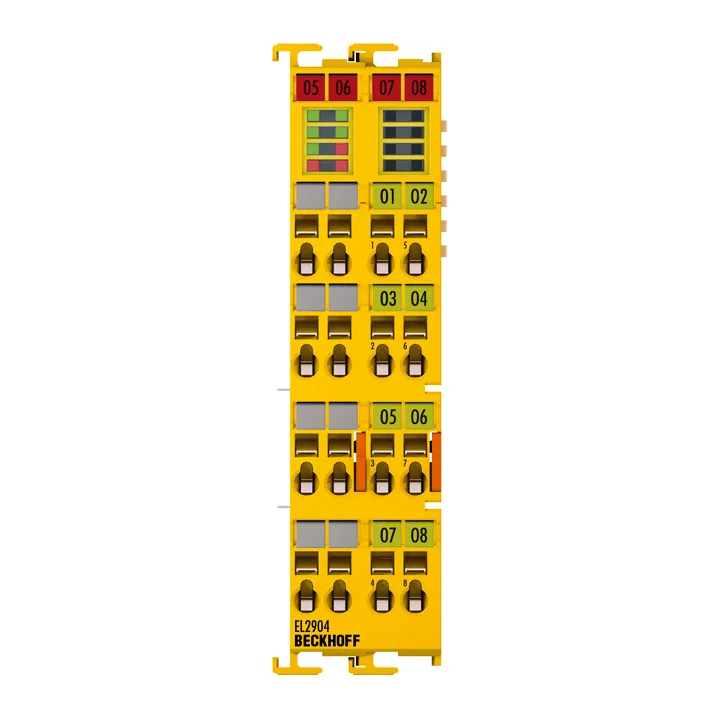 Beckhoff EL2904 EtherCAT Terminal, 4-channel digital output, 24 V DC, 05 A, TwinSAFE