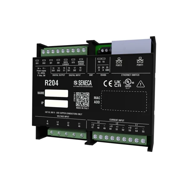 Seneca R204 Profinet Profinet energy power meter with universal input, UL listed