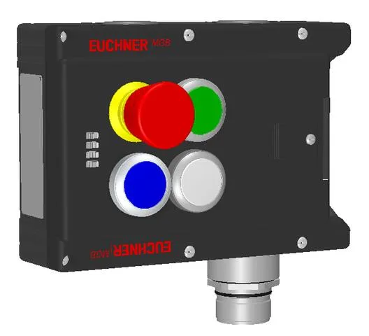 Euchner MGB-L1-ARA-AI2A1-S6-R-119923 Locking module MGB-L1-ARA, (guard locking by spring force) with 3 pushbutton, emergency stop, RC26
