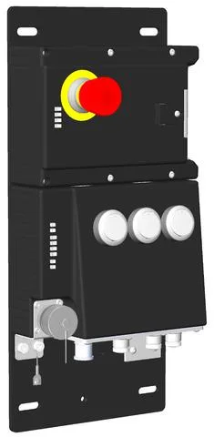 Euchner MGB-L2B-EIA-R-136508 Locking module MGB-L2-EI (guard locking by solenoid force) with 3 pushbuttons, emergency stop, RC12