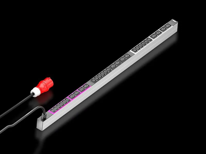 Rittal DK 7979.138 PDU basic 16A/3P CEE 18xC13+12xC19, DK PDU basic, Compact basic power distributor, WHD: 44x1295x70 mm, IEC 60 320: 18 x C13, 12 x C19