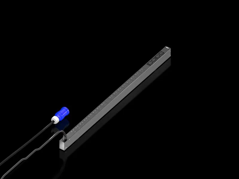 Rittal DK 7979.814 DK PDU UK, Basic, kompakt basic güç dağıtımı, GUD: 44x1295x70 mm, IEC 60 320: 4x C19, 16x BS 1363, 230 V, 1~, 16 A