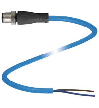 Pepperl+Fuchs V1S-G-N-1M-PUR-Y203909 Cable connector, M12, 2-pin, NAMUR, PUR cable