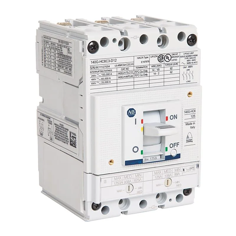 Allen Bradley 140G-HC0C3-C35 140G 125A Frame Molded Case Ckt-Bkr