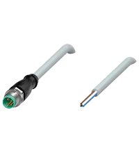 Pepperl+Fuchs V31S-GM-2M-PUR Male cordset single-ended M8 straight A-coded, 4-pin, PUR cable grey