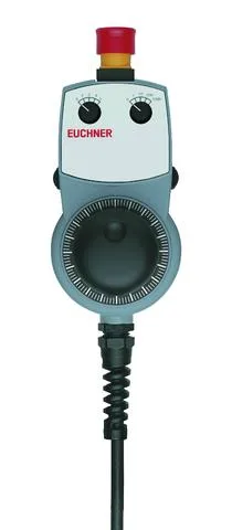 Euchner HBA-079826 Hand-held pendant station HBA, EMERGENCY STOP device, pushbuttons, handwheel, selector switch