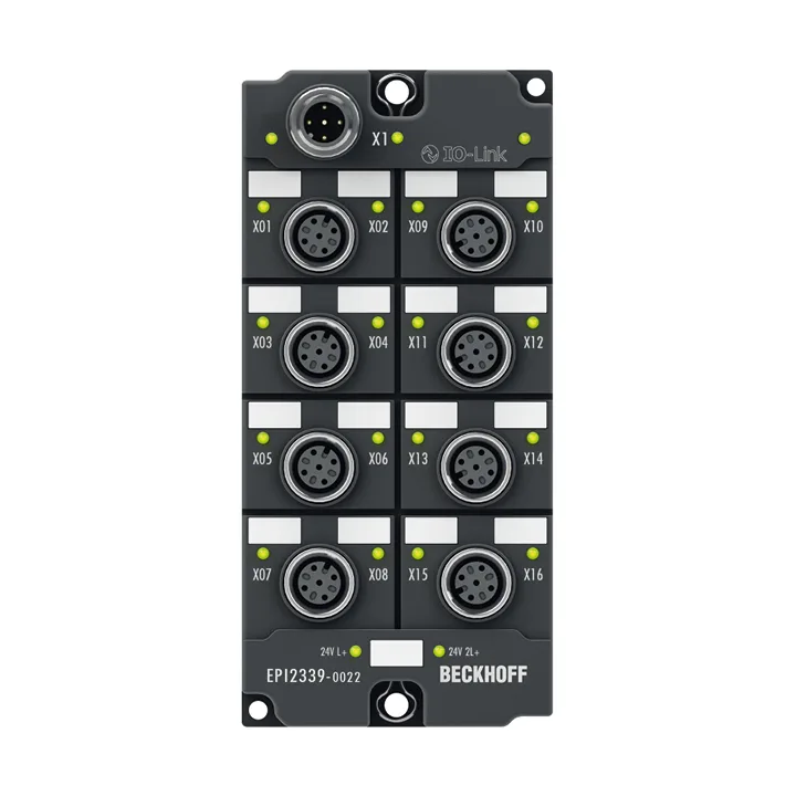 Beckhoff EPI2339-0022 IO-Link box, 16-channel digital combi, 24 V DC, 3 ms, 05 A, M12