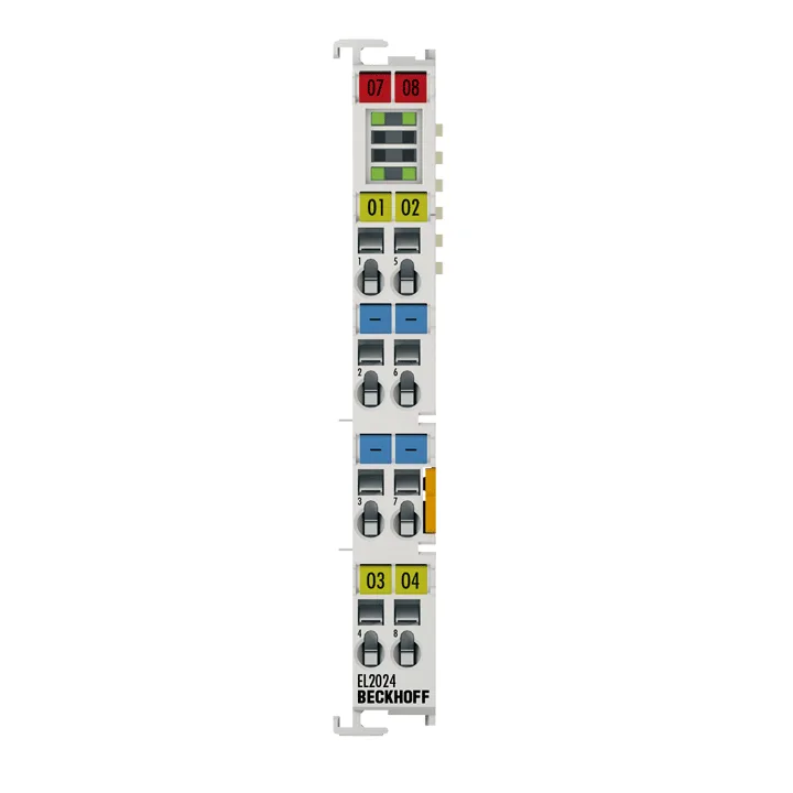 Beckhoff EL2024 EtherCAT Terminal, 4-channel digital output, 24 V DC, 2 A