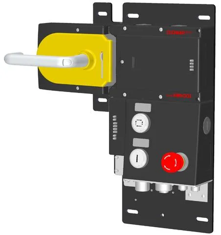 Euchner MGB-L1HB-PNA-L-114424 Locking set MGB-L1-PN (guard locking by spring force) with 3 control elements, 7/8" and M12 plugs