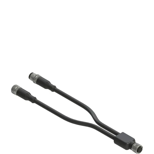 Pizzato VF CY201P0 M12 connector, Y-shaped, for series connections with 150 mm cable length