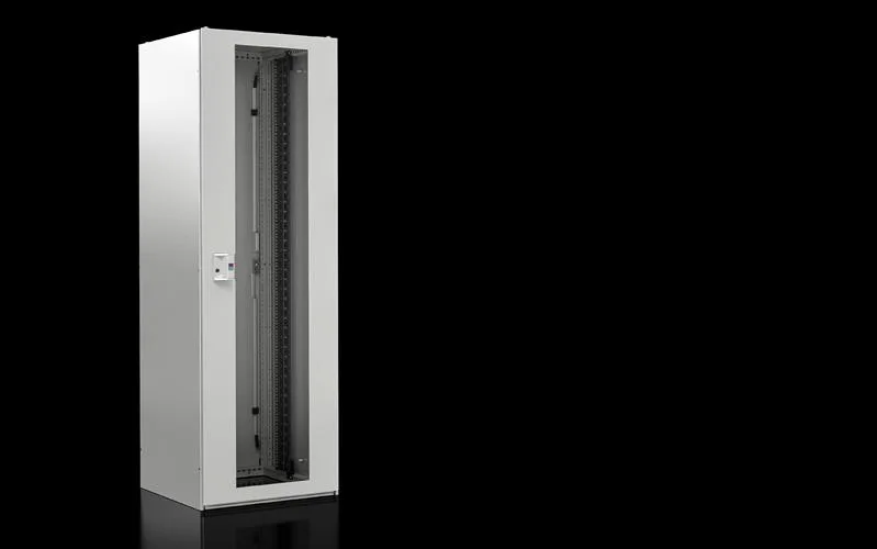 Rittal TX 7888.628 TX CableNet, cam kapılı, tavan plakalı, yan paneller, 19" profil rayları, GYD: 600x2000x800 mm, RAL 7035