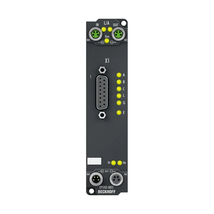 Beckhoff EP5101-0011 EtherCAT Box, 1-channel encoder interface, incremental, 5 V DC (DIFF RS422, TTL), 1 MHz, D-sub