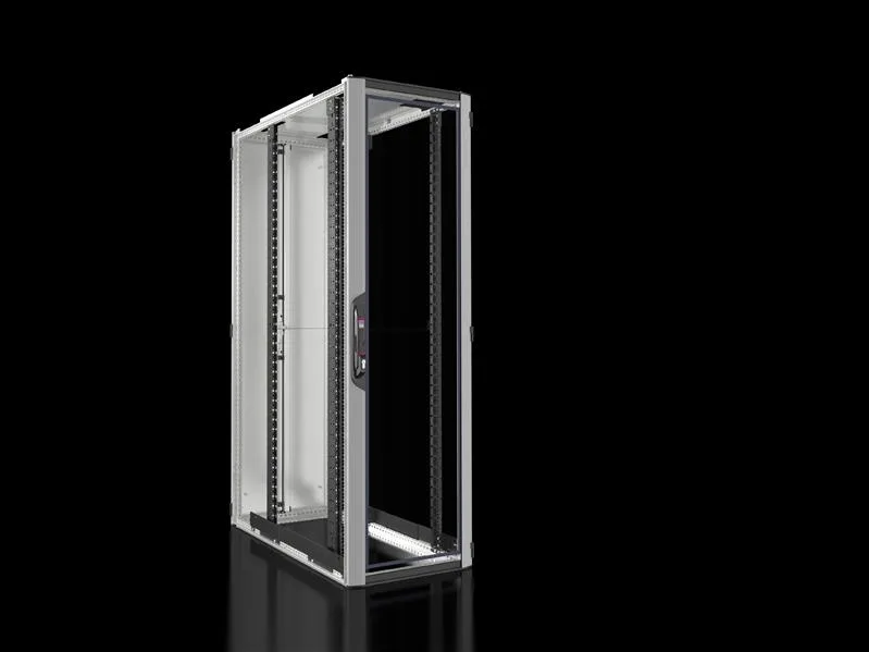 Rittal VX 5310.128 VX IT, 19" mounting angles, standard, front and rear, glazed door, WHD: 600 x 2000 x 1200 mm, 42 U