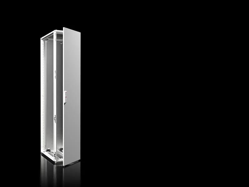 Rittal VX 8486.000 VX Modüler pano sistemi, GYD: 400x1800x600 mm, çelik sac, montaj plakalı, ön tarafta tek kapılı