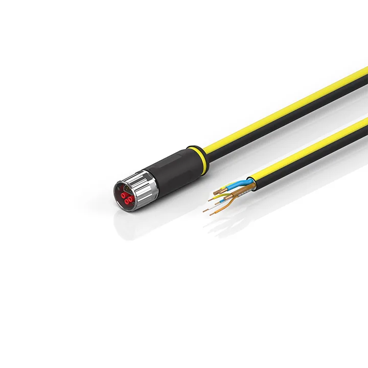 Beckhoff ZK7910-1900-Axxx B17, ENP cable, PUR, 3 G 25 mm² + (1 x 4 x AWG22), drag chain suitable, key 3 (user-defined voltage)