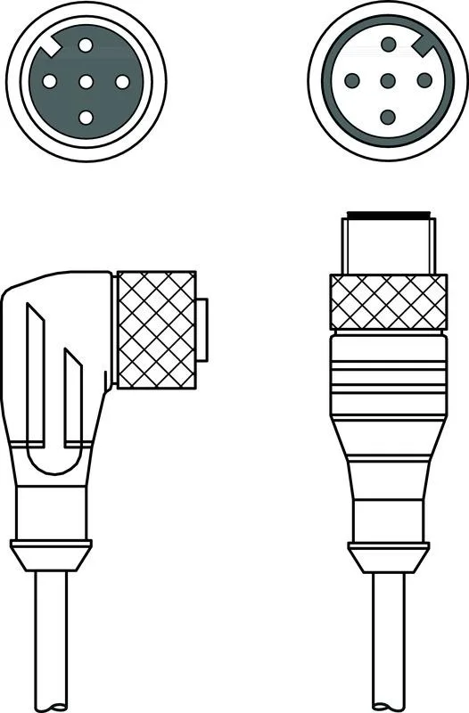 Leuze KDS U-M12-5W-M12-5A-P1-015-3DP Bağlantı kablosu