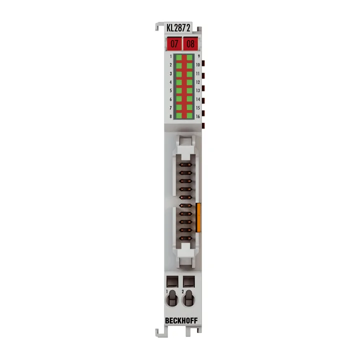Beckhoff KL2872 Bus Terminal, 16-channel digital output, 24 V DC, 05 A, flat-ribbon cable
