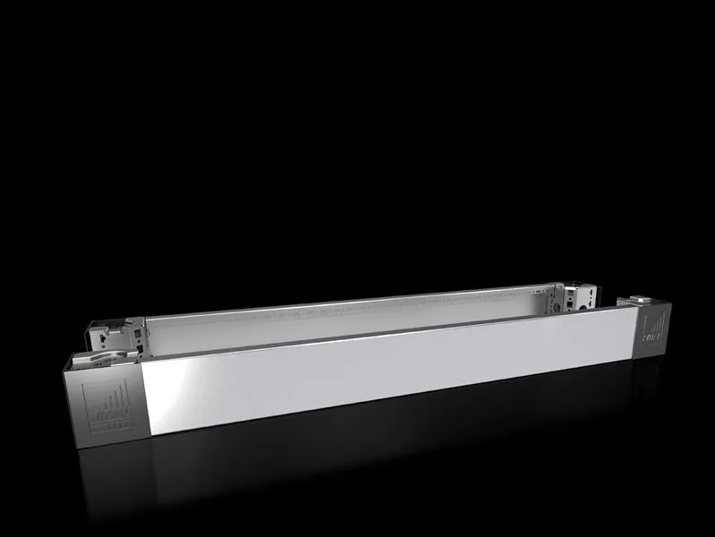 Rittal VX 8620.052 Baza kaplamasıyla VX baza köşe parçası, ön ve arka, Y: 100 mm, G: 1000 mm, paslanmaz çelik, 14301