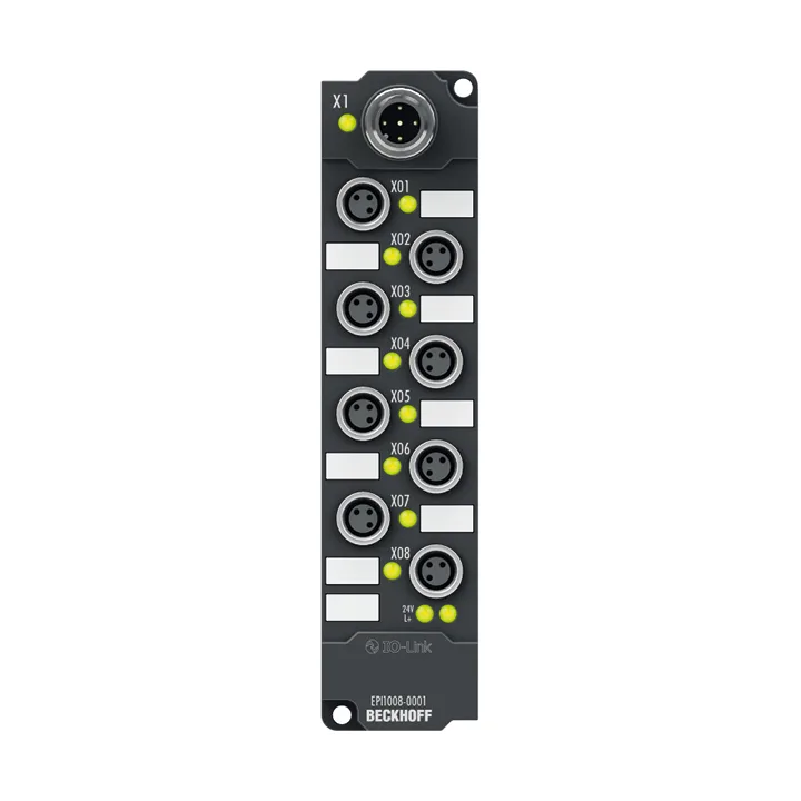 Beckhoff EPI1008-0001 IO-Link box, 8-channel digital input, 24 V DC, 3 ms, M8
