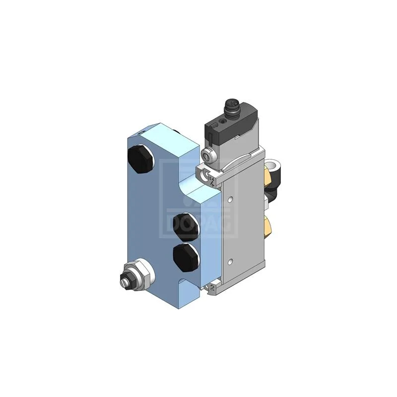 Dopag 1010907 Solenoid valve plate for plug 3 pole M8x1