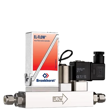 Bronkhorst EL-FLOW Select  F-201CS Thermal Mass Flow Controller with Integrated Shut-Off Valve