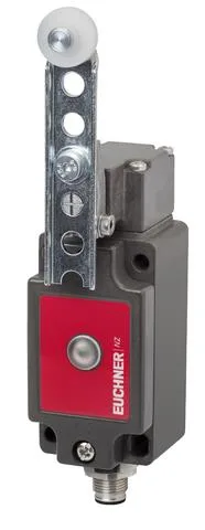 Euchner NZ2PB-511SVM5L060GE Safety switch NZPS, adjustable lever arm with plastic roller, plug connector M12