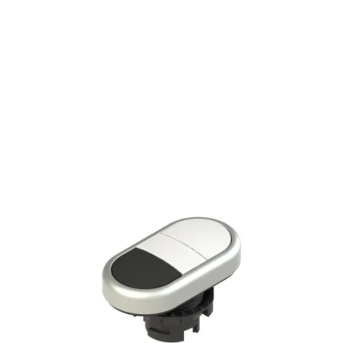 Pizzato E2 1PDRL90221 Double lower flush pushbutton, without marking