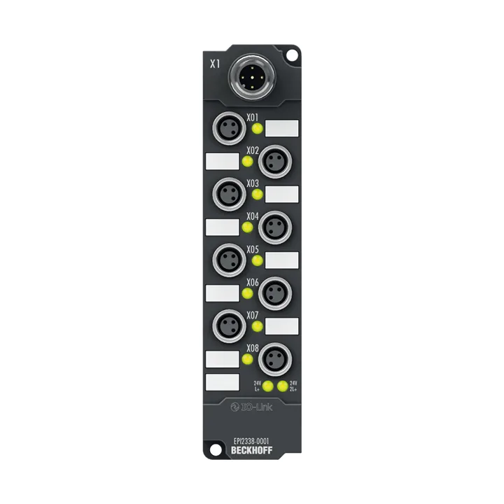 Beckhoff EPI2338-0001 IO-Link box, 8-channel digital combi, 24 V DC, 3 ms, 05 A, M8