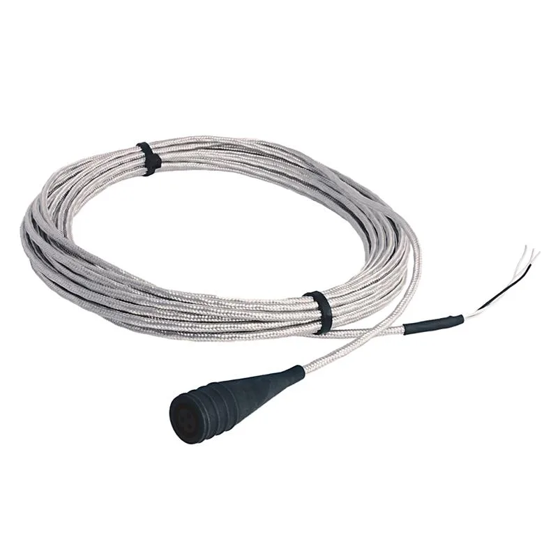 Allen Bradley 1443-CBL-MS2IBC-50A 50 feet of Stainless Steel Armored jacket over polyurethane twisted shielded pair cable w/ 2 pin MIL (AM) connector and terminated to blunt cut