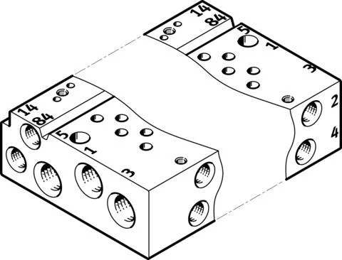 Festo VABM-L1-10AW-M7-9 Bağlantı Rayı|terminal şerit