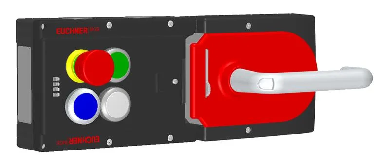 Euchner MGB-L1H-ARA-R-117229 Locking set MGB-L1H-ARA (guard locking by spring force) with 3 pushbuttons, emergency stop