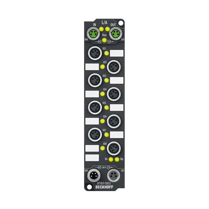Beckhoff EP1819-0005 EtherCAT Box, 16-channel digital input, 24 V DC, 10 µs, M8, 4-pin