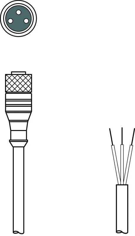 Leuze KD U-M8-3A-V1-300 Bağlantı kablosu