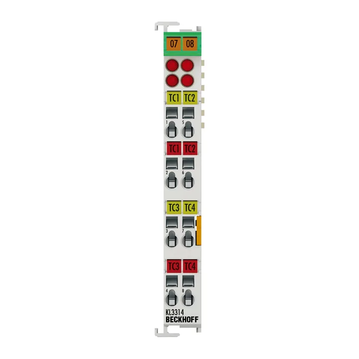 Beckhoff KL3314 Bus Terminal, 4-channel analog input, temperature, thermocouple, 16 bit