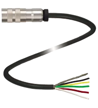 Pepperl+Fuchs 42306A-03M-05P-RVI50/78 Female cordset single-ended M16 straight 6-pin, PVC cable 5-core, shielded