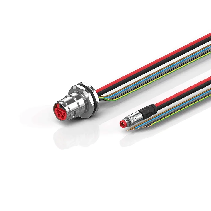 Beckhoff ZK7608-CB00-0xxx B17, ECP cable, PUR, 5 G 15 mm² + (1 x 4 x AWG22), drag chain suitable, key 2 (400 V AC)