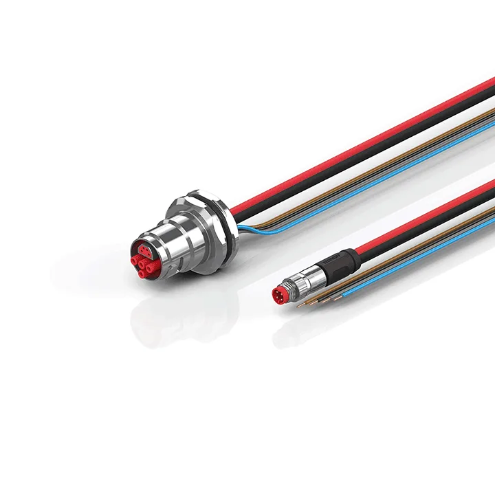 Beckhoff ZK7624-BU00-0xxx B17, ECP cable, PUR, 4 x 15 mm² + (1 x 4 x AWG22), drag chain suitable, key 2 (user-defined voltage)