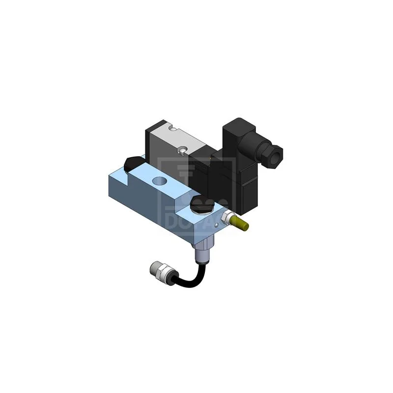 Dopag 1021026 Solenoid valve plate with industrial plug type CI