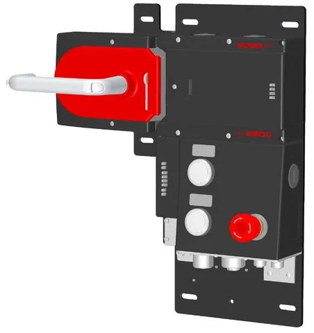 Euchner MGB-L2HB-PNA-L-121864 Locking set MGB-L2-PN (guard locking by solenoid force) with 3 control elements, 7/8" and M12 plugs