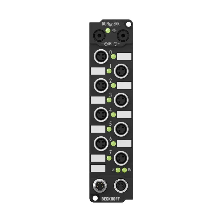 Beckhoff IE2001 Extension Box, 8-channel digital output, 24 V DC, 05 A, M8