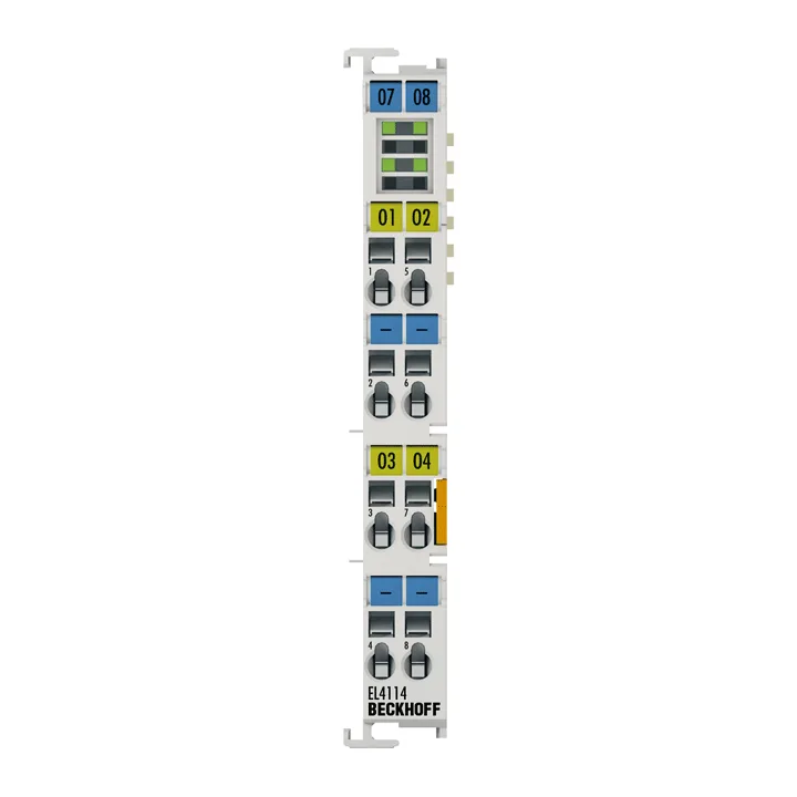 Beckhoff EL4114 EtherCAT Terminal, 4-channel analog output, current, 0…20 mA, 16 bit