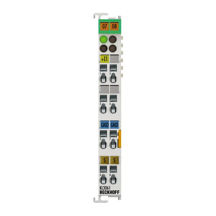Beckhoff KL3061 Bus Terminal, 1-channel analog input, voltage, 0…10 V, 12 bit, single-ended