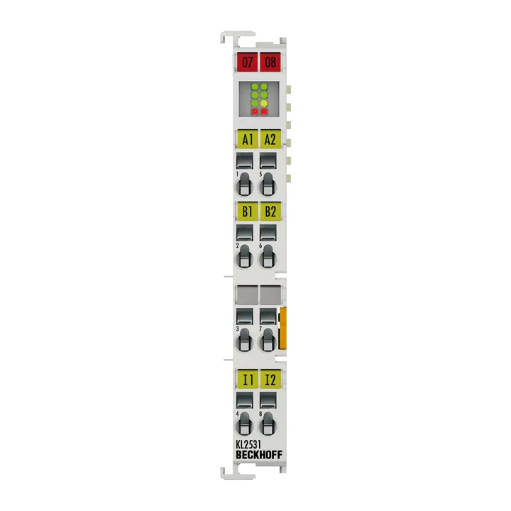 Beckhoff KL2531 Bus Terminal, 1-channel motion interface, stepper motor, 24 V DC, 15 A