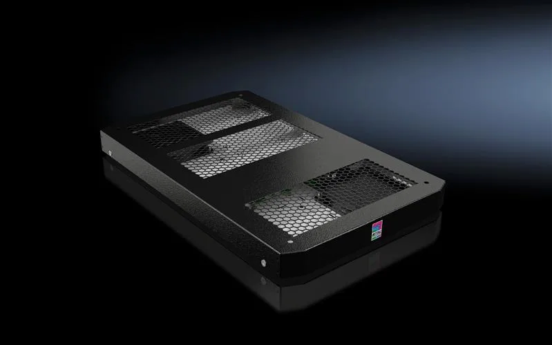 Rittal SK 5503.025 SK Fan module 100-240 V, 50-60 Hz, speed-controlled, (2 fans, max 6 fans) 280 m³/h, for VX IT, WxHxD: 550x42x340 mm, RAL 9005