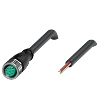 Pepperl+Fuchs V19-G-BK15M-PVC-U Female cordset single-ended M12 straight A-coded, 8-pin, PVC cable black, UL approved