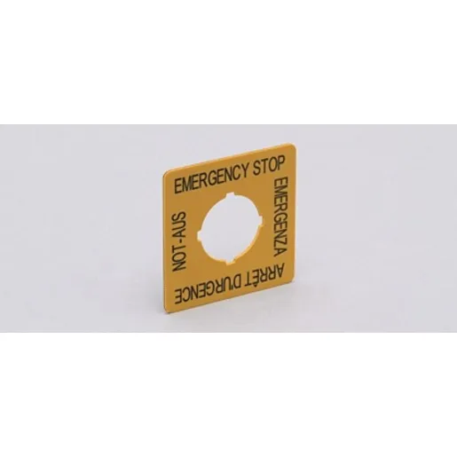 Ifm Electronic EMERGENCY STOP LABEL