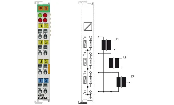 BECKHOFF KL3403-0333 3-Phase Power Measurement Terminal